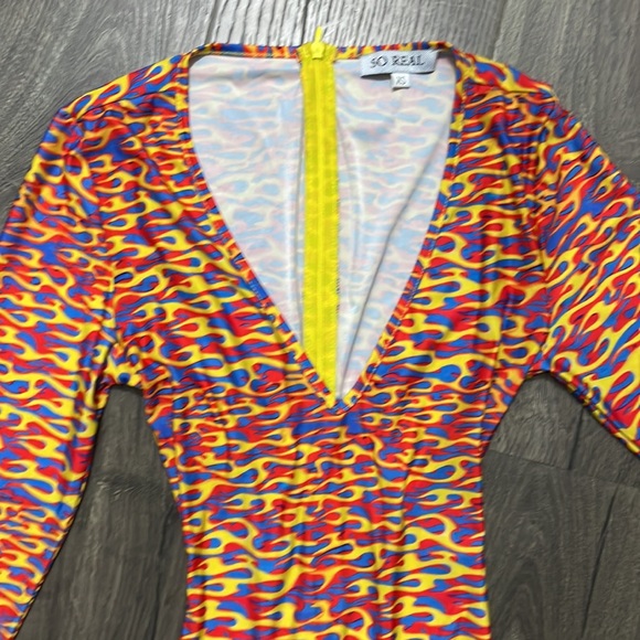 Gsuwoo flame jumpsuit with matching panties - Picture 9 of 11